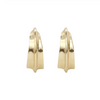 Gold Mini Ridge Hoop Earrings