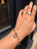 Link Bracelet with Diamond Charm