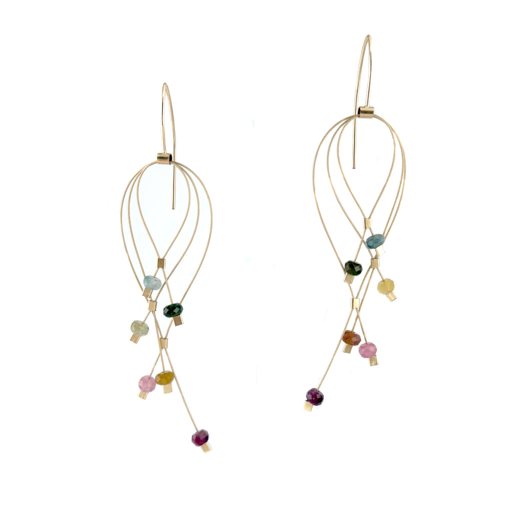 Lattice Hooks, Large, Tourmaline