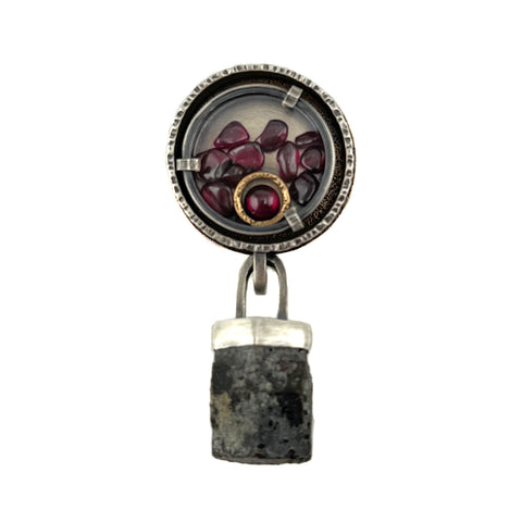 Deconstructed One Decade Rosary Brooch