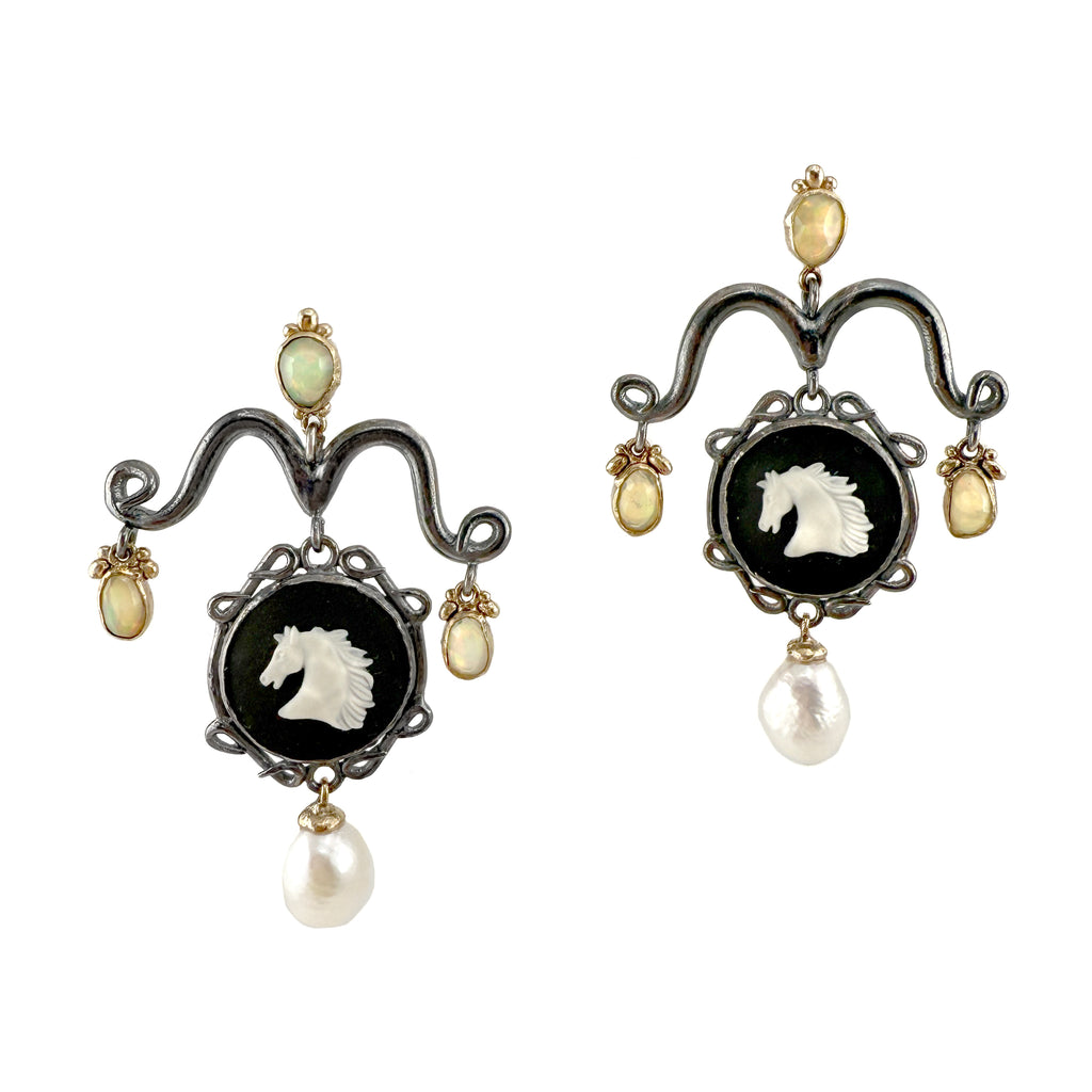 Midnight Pony Earrings