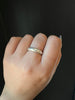 Reyes Skinny Carved Ring, Silver