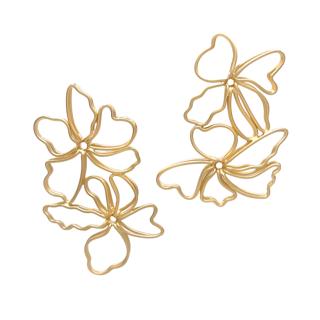 Double Floral Earrings