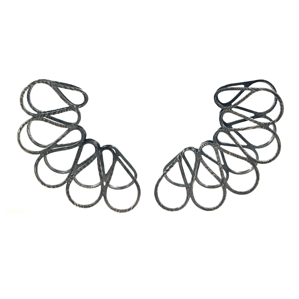 Shadowed Butterfly Darkened Earrings