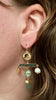 Green and Pink Balance Drop Earrings