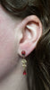 Double Detachable Victorian Drop Earrings, Ladybug