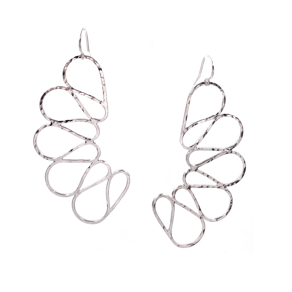 Butterfly Hammered Dangle Earrings