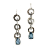 Kyanite Washer Link Earrings