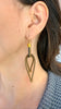 Feather Earrings, Gold