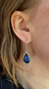 Curly Petal Hydrangea Teardrop Earrings