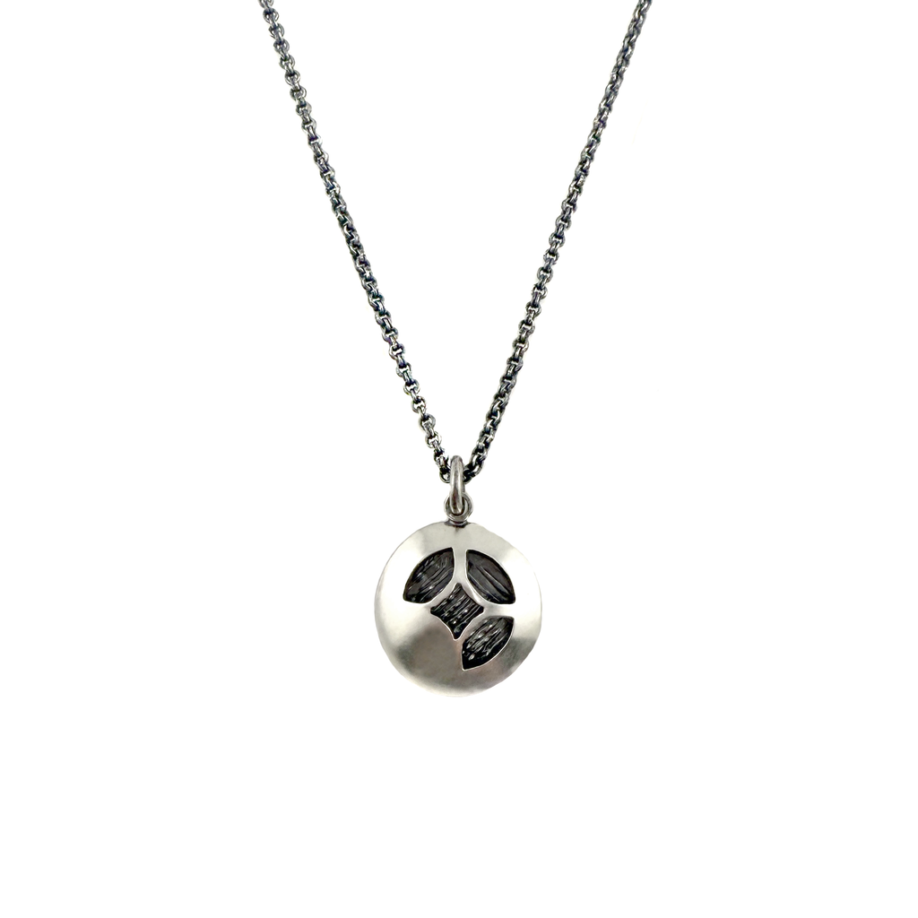 Hydrangea Puff Charm Necklace