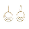 Trinity Hook Earrings, Gold & Pearl
