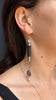 Pen and Amethyst Drop Earring