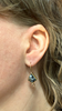 Blackberry Flower and Sunstone Earrings