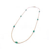 Gold Emerald Bead Chain