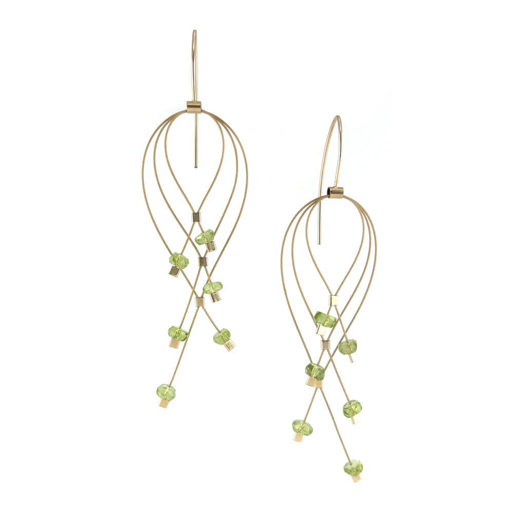 Lattice Hooks, Large, Peridot