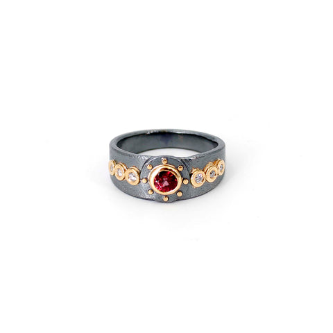 Red Sapphire Kingly Ring