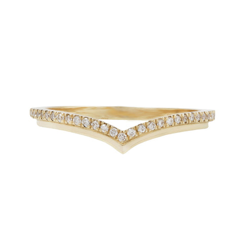 Stepped Nesting Band w/ Diamonds