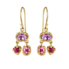 Purple Trio Earrings