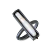 Vertical Carved Box Pearl Ring