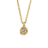 Old Cut Diamond Nugget Pendant Necklace