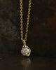 Old Cut Diamond Nugget Pendant Necklace
