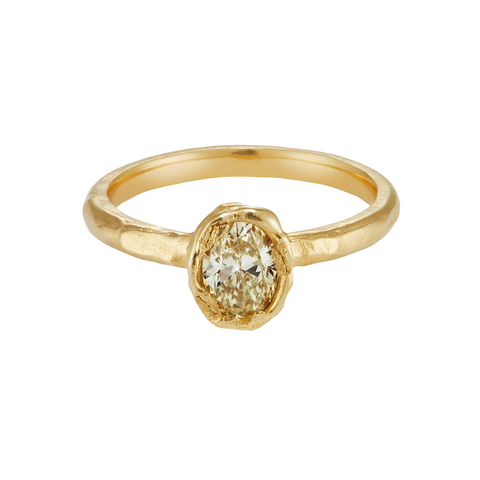 Fancy Lemon Diamond Ring