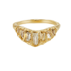 Lemon Baguette Diamond V Shape Ring