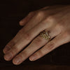 Lemon Baguette Diamond V Shape Ring