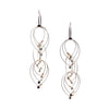 Feather Teardops Hook Earrings with Pearls (Mini)