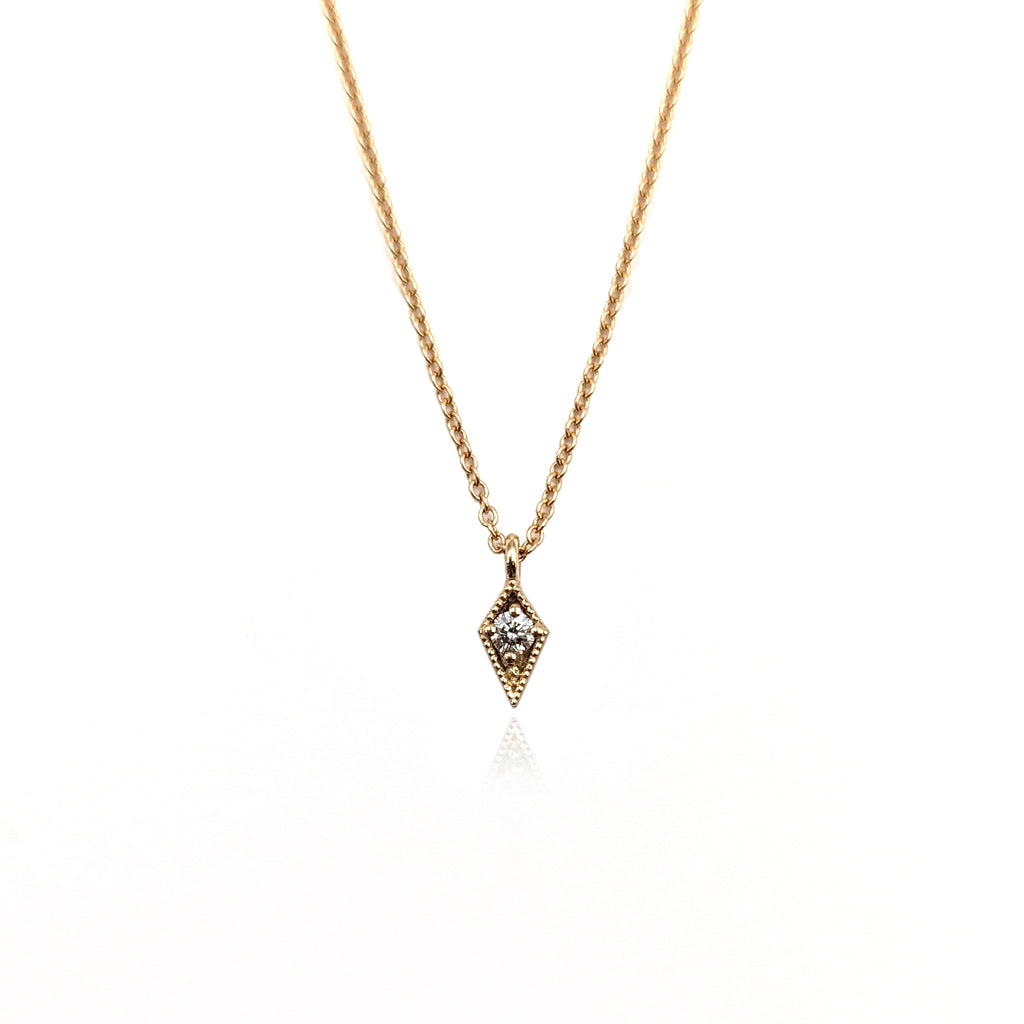 Diamond Charm Pendant, Gold
