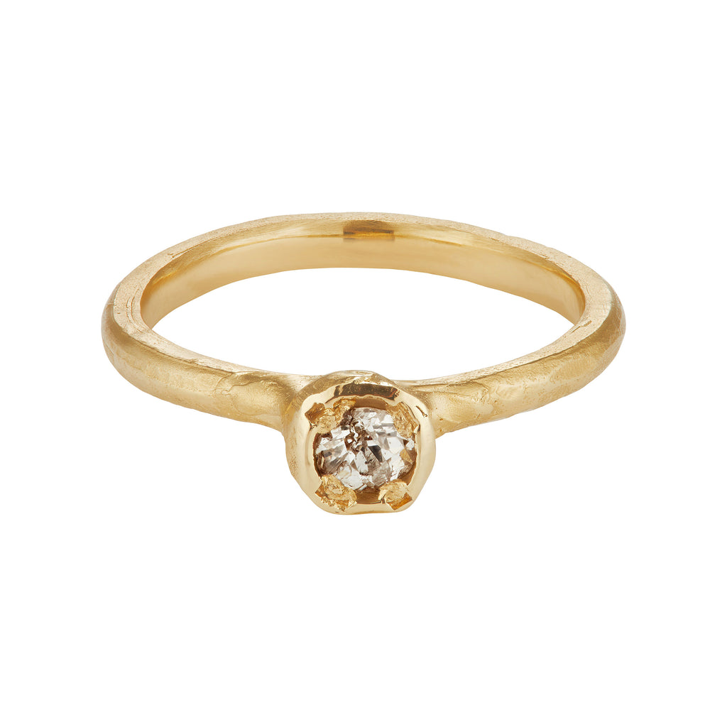 Diamond Solitaire Ring, 0.35 ct Old Cut
