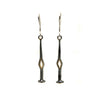 Slit and Drift Earrings with Gold