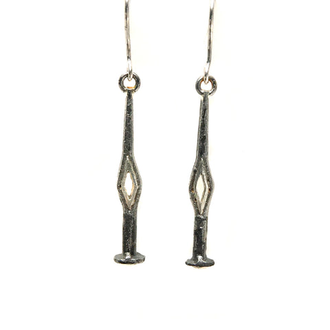 Slit and Drift Earrings with Silver