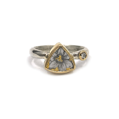 Diamond & Flower Ring