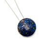Curly Petal Hydrangea Circle Necklace