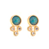 Opal & Diamond Studs