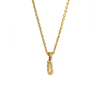 Baguette White Diamond Pendant Necklace