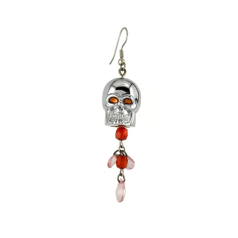 Skull and Beads Earring