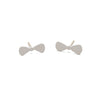 Bow Tie Studs, Cream