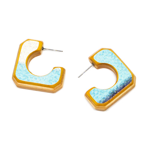 Mini 3Qtr Hoops, Light Blue