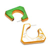 3Qtr Trap Hoops, White/Green