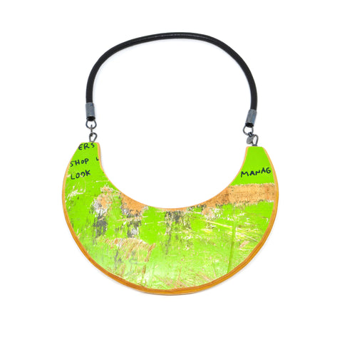 Green Arc Choker Necklace