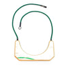 Arc Necklace, White / Green