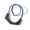 Arc Necklace, Blue / Red