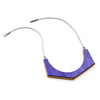 Arc Necklace, Black/Purple