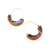 Reversible Arc Hoops, Blue / Orange