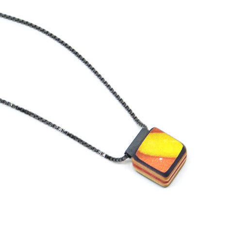 Cube Pendant, Yellow