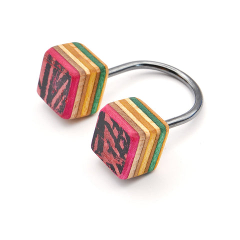Double Cube Ring, Pink