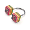 Double Cube Ring, Pink